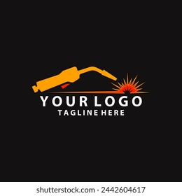 welding electric logo design vector