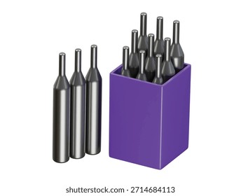 Icono de electrodo de soldadura Ilustración 3D Render