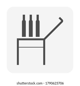 Welding electrode icon. Also called stick. Consist of metal wire and coated by electrode. Used in welding process to join metal to metal by electricity i.e. fabrication, construction, pipeline welding
