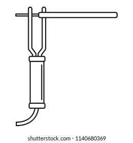 Welding electrode icon. Outline illustration of welding electrode vector icon for web design isolated on white background