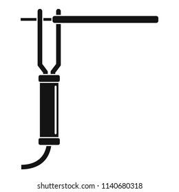 Welding electrode icon. Simple illustration of welding electrode vector icon for web design isolated on white background