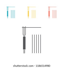Welding electrode icon. Vector sign for web graphic.