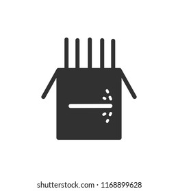Welding electrode. monochrome icon
