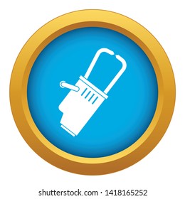 Welding equipment icon blue vector isolated on white background for any design