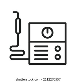 Welding Equipment icon vector image. Can also be used for Physical Fitness. Suitable for mobile apps, web apps and print media.
