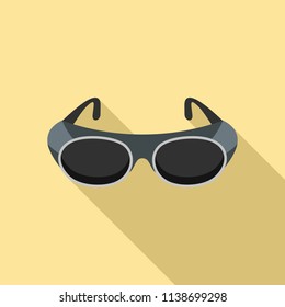 Welding glasses icon. Flat illustration of welding glasses vector icon for web design