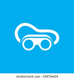 welding glasses icon illustration isolated vector sign symbol