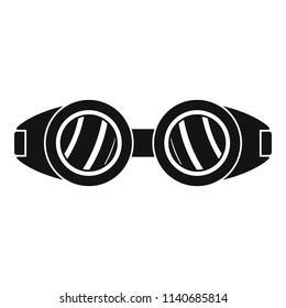 Welding glasses icon. Simple illustration of welding glasses vector icon for web design isolated on white background