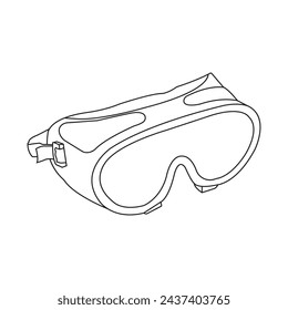 Welding glasses icon vector illustration symbol design