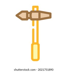 welding hammer color icon vector. welding hammer sign. isolated symbol illustration