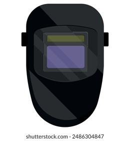 Casco de soldadura. Casco de soldadura de arco. Ilustración vectorial. Eps 10.