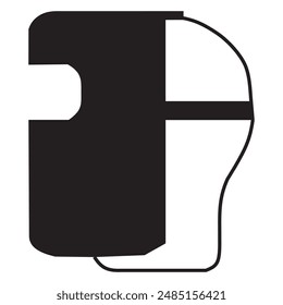 welding helmet icon vector design

