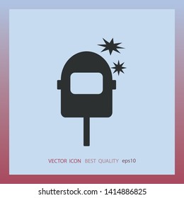 welding helmet, vector design element