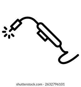 Welding icon Black and white outline vector