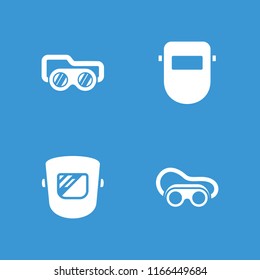 Welding icon. collection of 4 welding filled icons such as . editable welding icons for web and mobile.