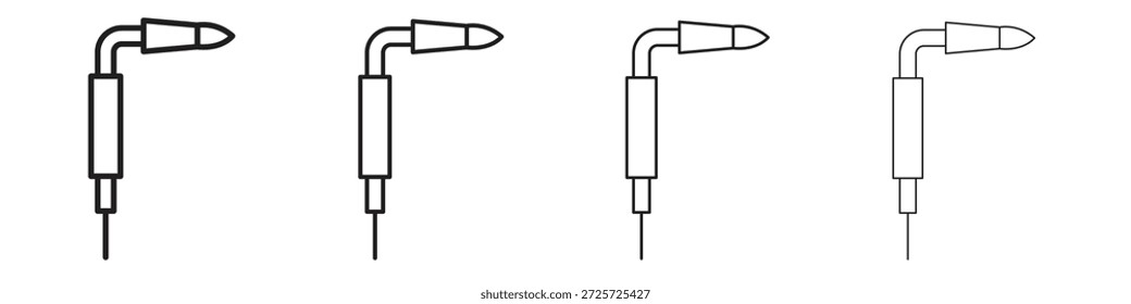 Welding icon concept. Thin line symbol. Simple outline style vector