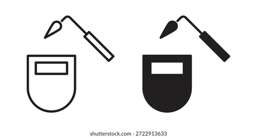 Colección de diseños de iconos de soldadura para móvil, ui, Web.