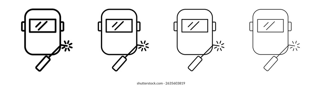 Welding icon Flat illustration sign