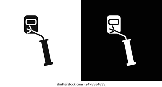 Welding icon flat line symbol set.