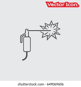 welding icon isolated sign symbol and flat style for app, web and digital design. Vector illustration.