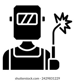 Welding icon line vector illustration