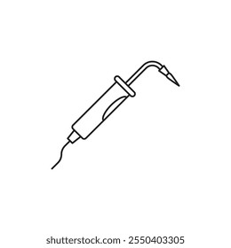 Welding icon linear logo isolated