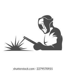 Welding icon logo design illustration