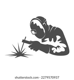 Ilustración de diseño del logotipo del icono de soldadura