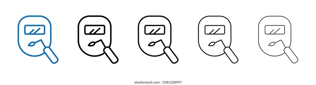 Welding icon Outline vector logo for web ui