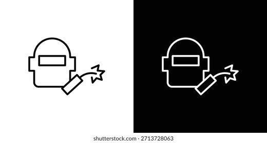 Icono de la soldadura, muestra del Vector del contorno, Descarga del diseño del logotipo