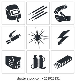 Welding Icon Set Stock Vector (Royalty Free) 201926131 | Shutterstock