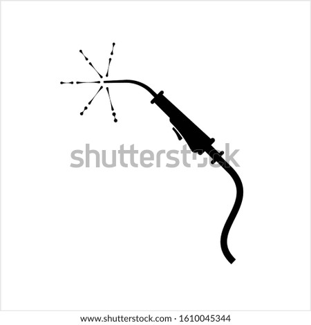 Welding Icon, Welding Torch Vector Art Illustration
