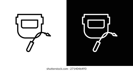 Vetor de ícone de solda, Símbolo, ilustrações de logotipo