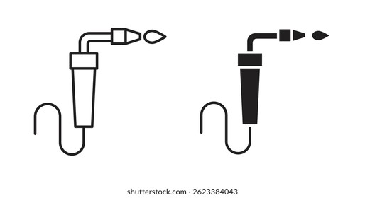 Welding icons on white background for web