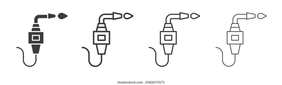 Welding icons set vectors graphic designs
