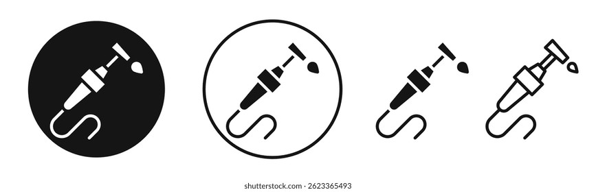 Welding icons in solid black and outlined style