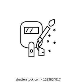 Welding industry utensils icon. Element of manufacturing