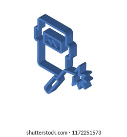 Welding isometric left top view 3D icon