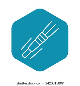 Welding line icon. Outline welding line vector icon for web design isolated on white background