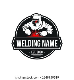 Welding Logo With Badge Style