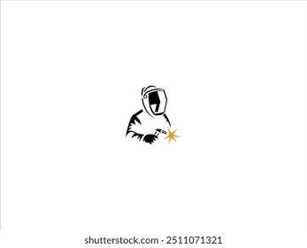Ilustração do vetor do projeto do logotipo da soldadura