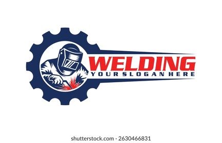 welding logo design vector template