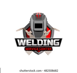 Welding logo emblem badge. 