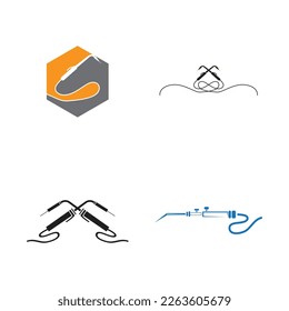 Welding logo and symbolset  illustration vector template