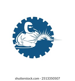 Diseño de Vector de logotipo de soldadura, ilustración de icono de soldadura