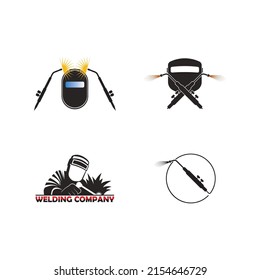 welding logo vector illustration design template