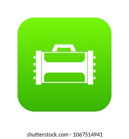 Welding machine icon digital green for any design isolated on white vector illustration
