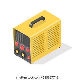 Welding machine Icon. Isometric vector illustration