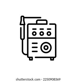 Welding machine сolor line icon. Metal work. Pictogram for web page.
