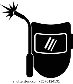 Welding Machine, Mask Construction Icon